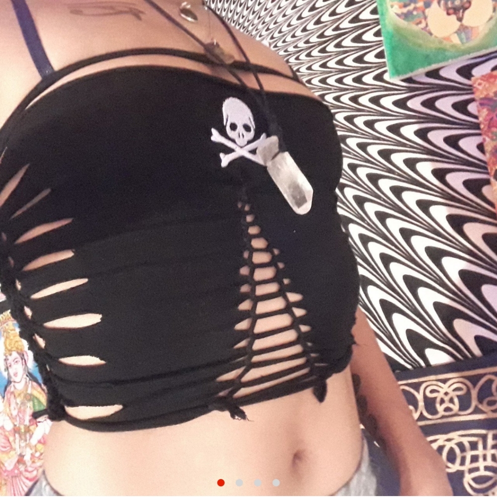 Skull and cross bone tank top